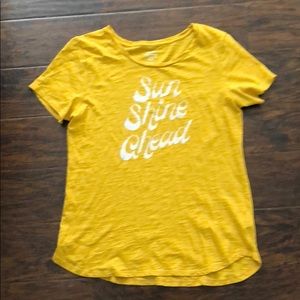 Sun Shine Ahead yellow tee